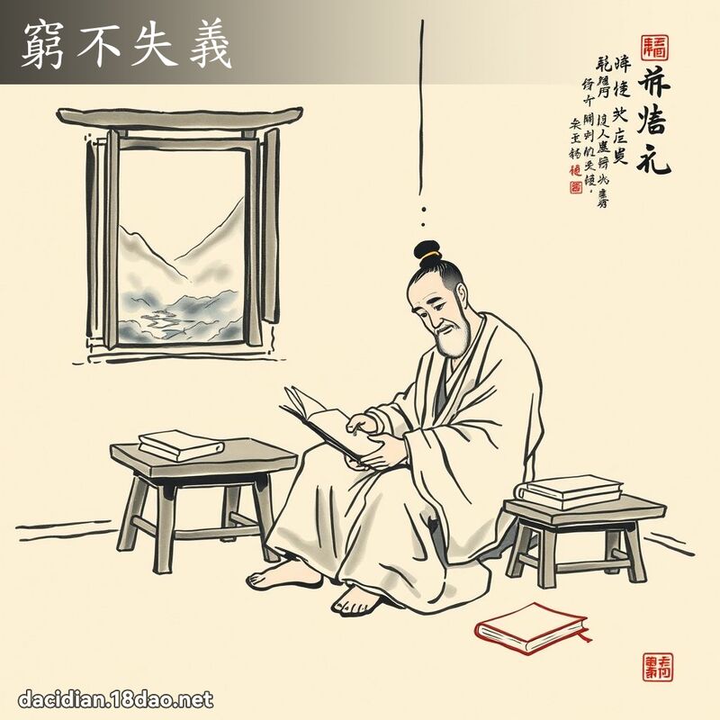 窮不失義 配图