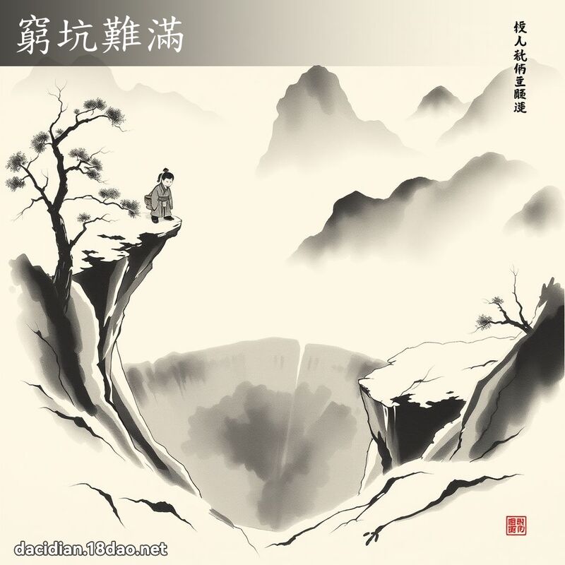 窮坑難滿 配图