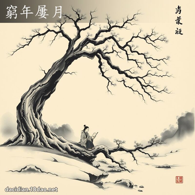 窮年屢月 配图
