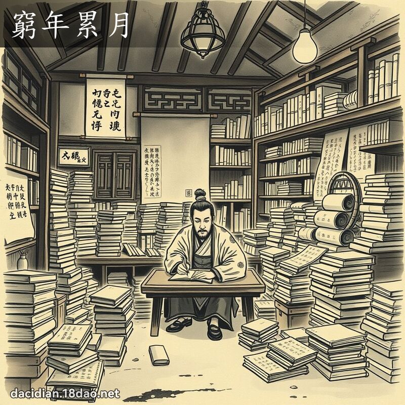 窮年累月 配图