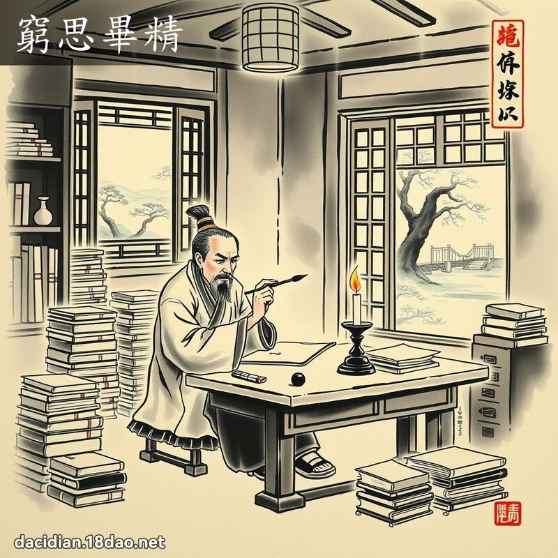 窮思畢精 配图