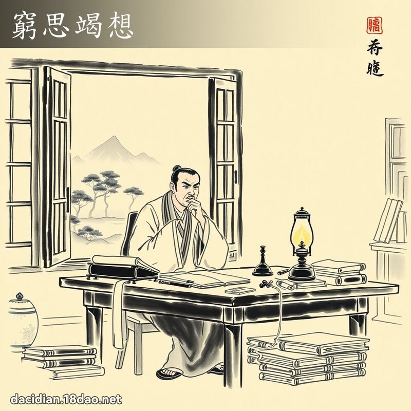 窮思竭想 配图