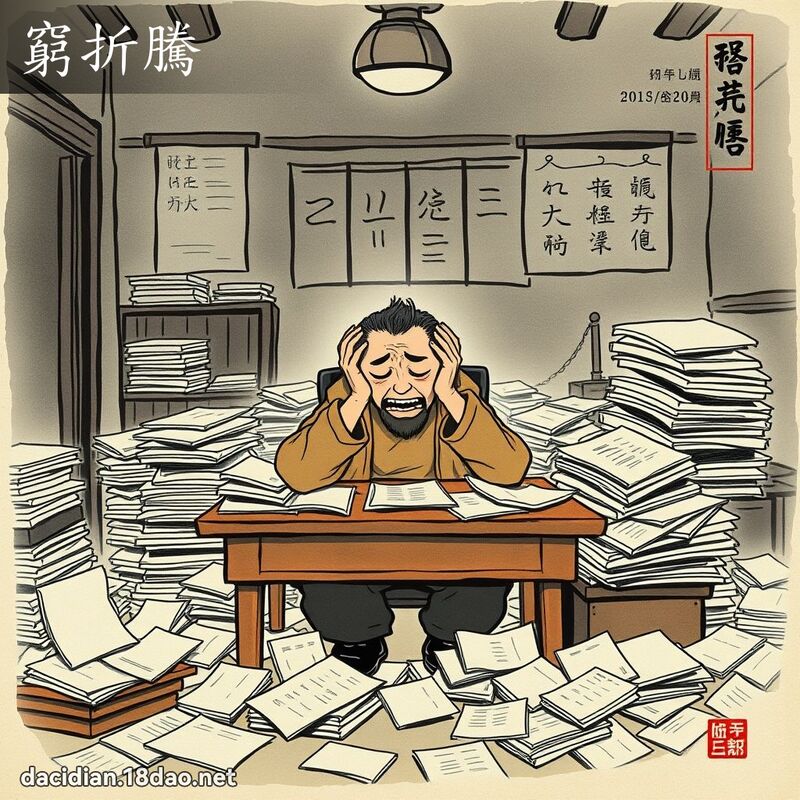 穷折腾 - 中华成语配图