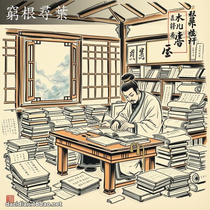 窮根尋葉 配图