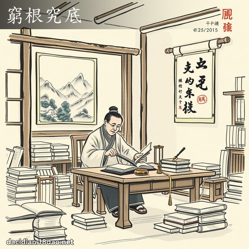 窮根究底 配图