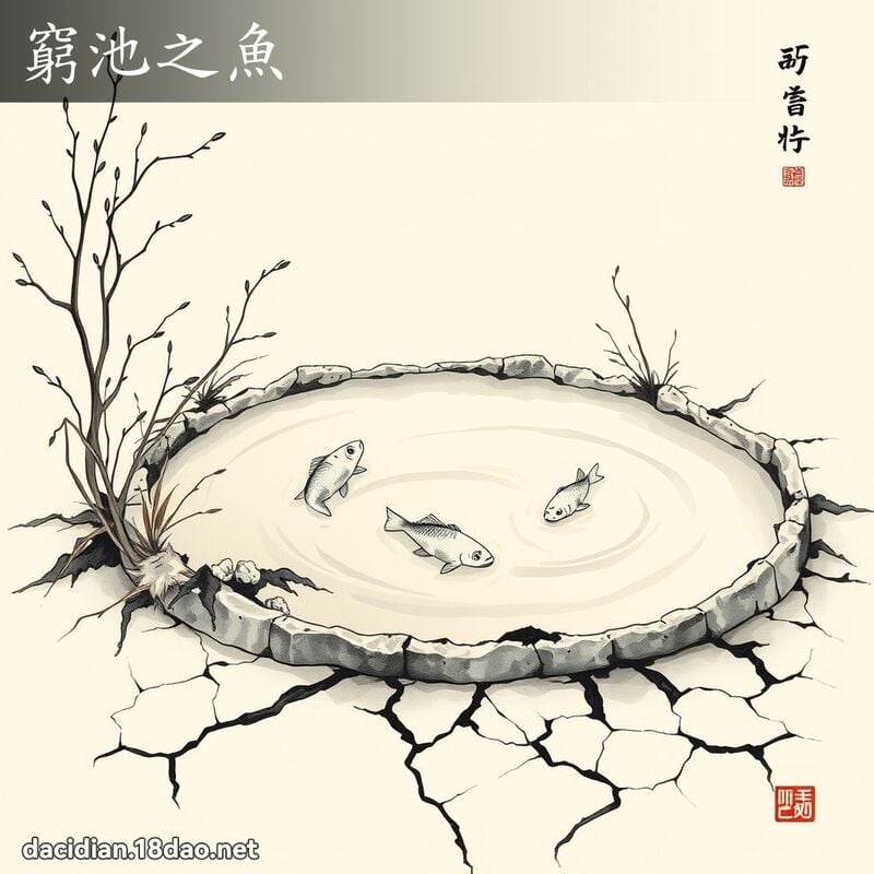 窮池之魚 配图
