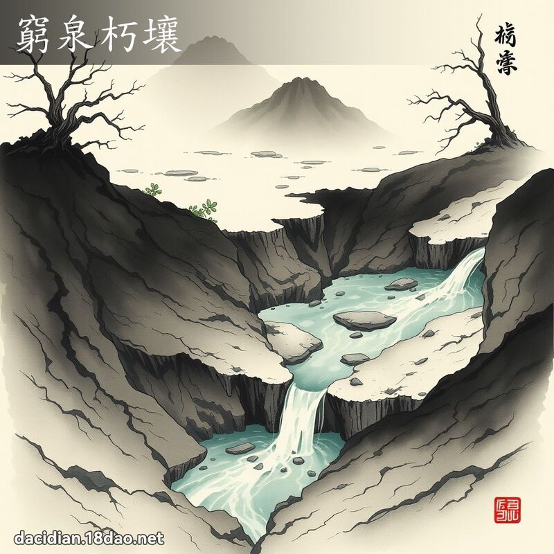 窮泉朽壤 - 中華成語配圖