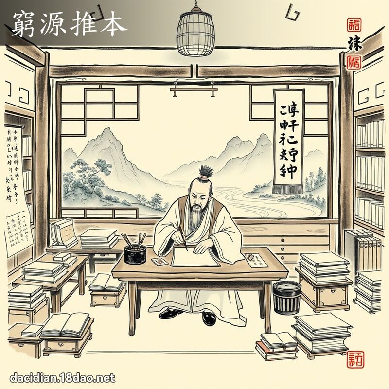 窮源推本 配图