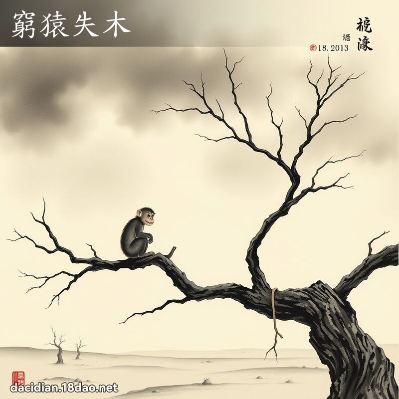 窮猿失木 配图