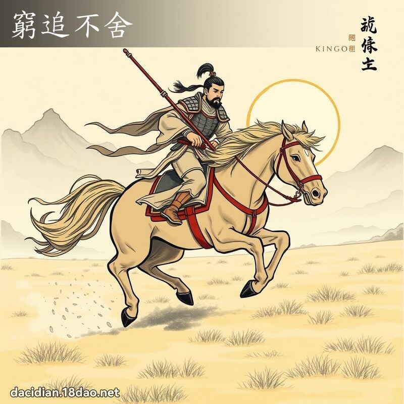 窮追不舍 配图