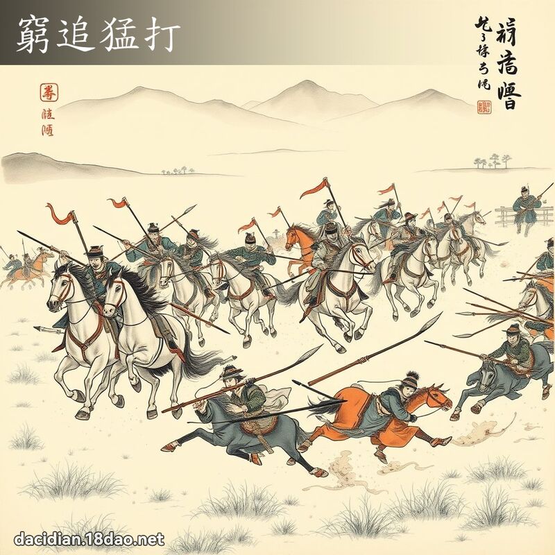 窮追猛打 配图
