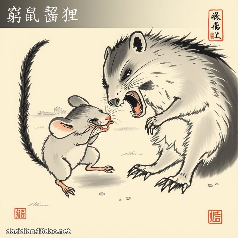 窮鼠齧狸 配图