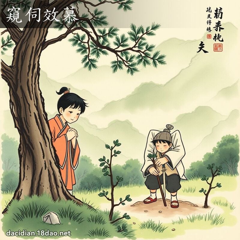 窺伺效慕 配图