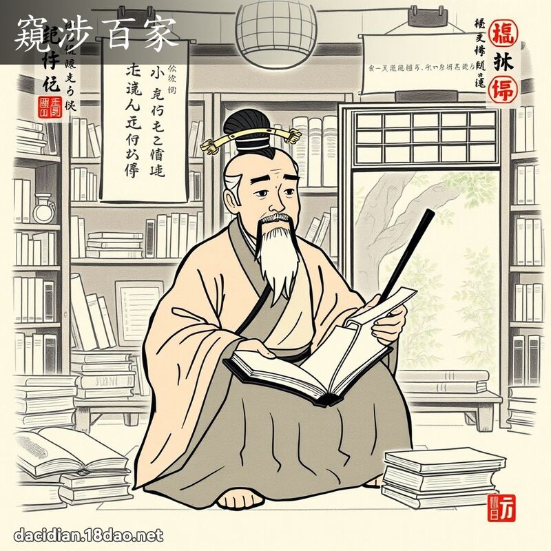 窺涉百家 配图