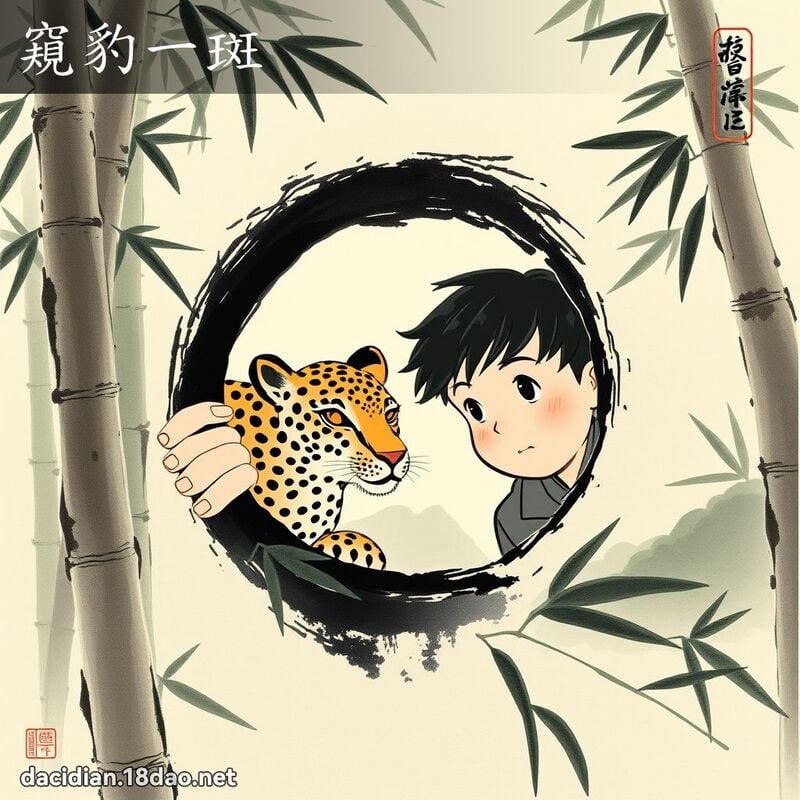 窺豹一斑 配图