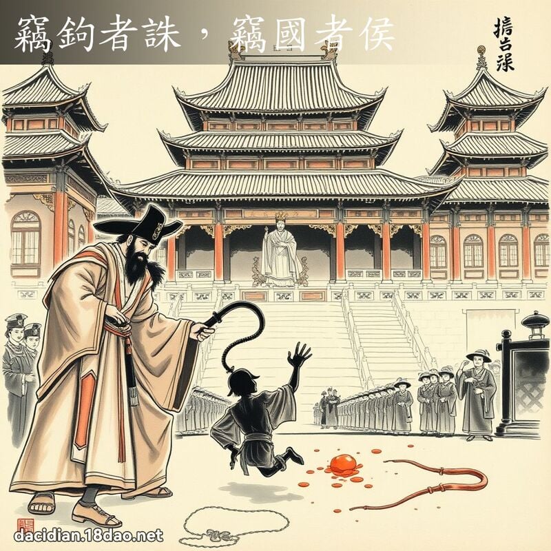 竊鉤者誅,竊國者侯 配图