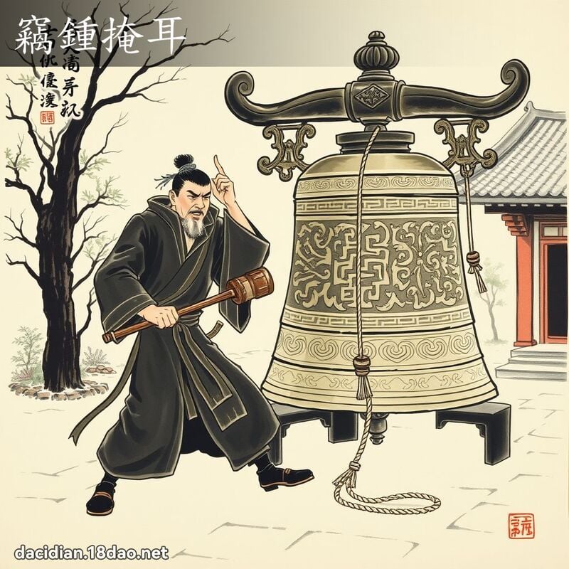 竊鍾掩耳 配图