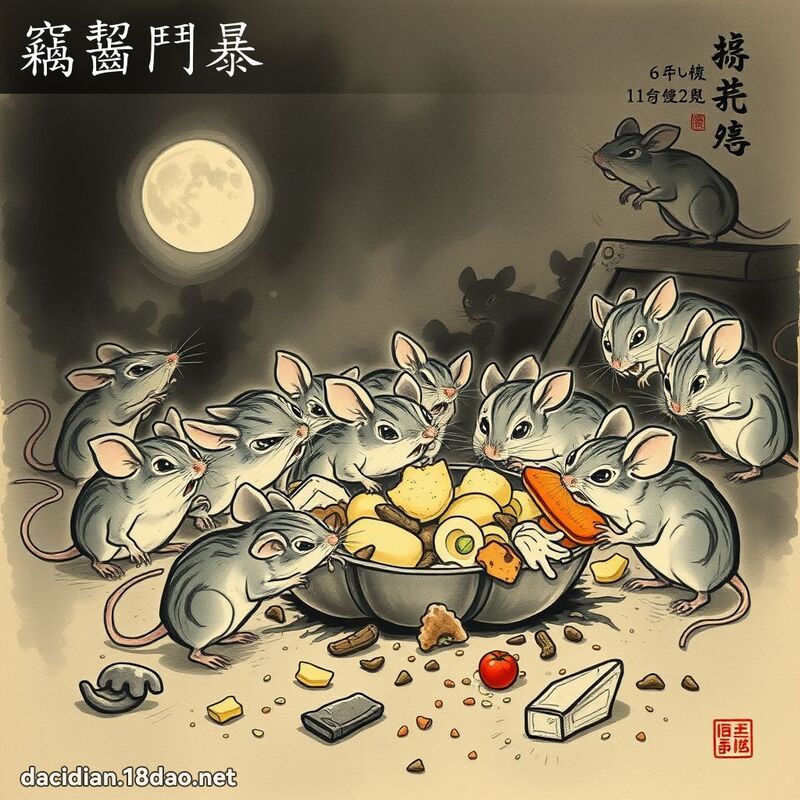 竊齧鬥暴 配图