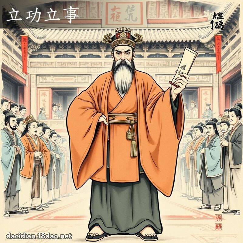 立功立事 配图