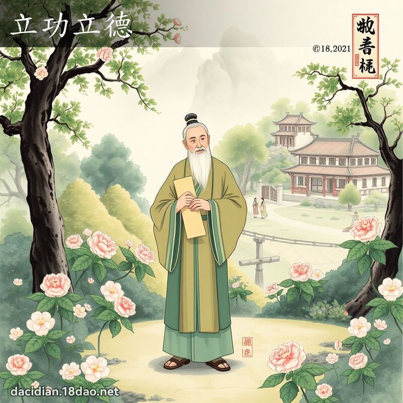 立功立德 配图