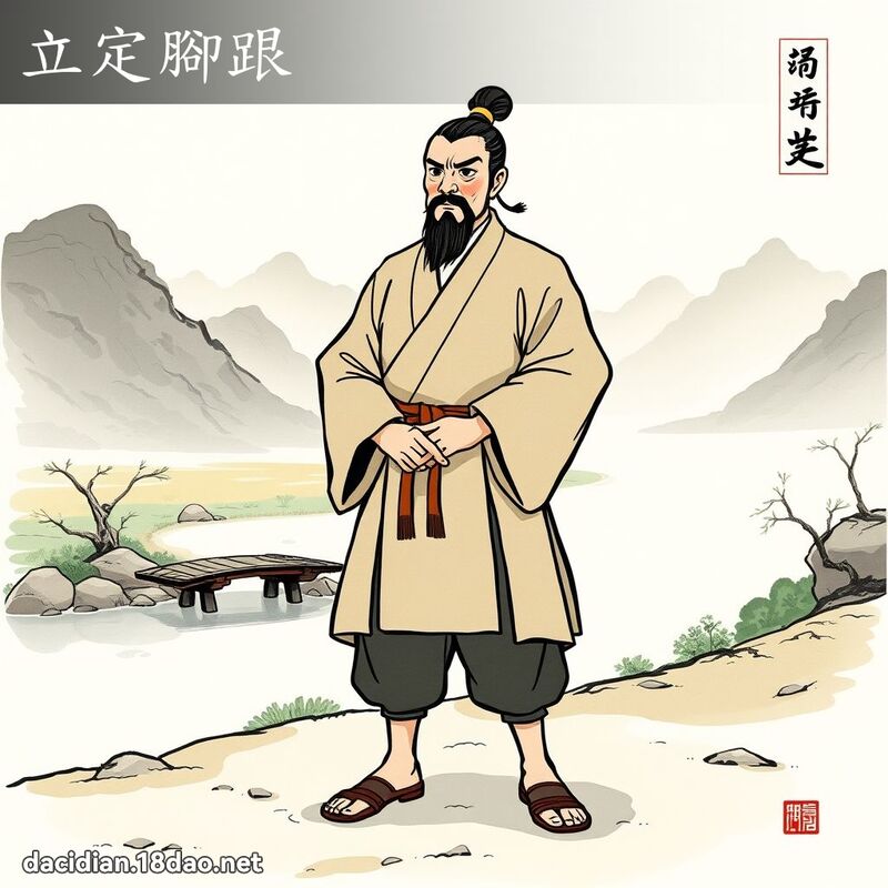 立定腳跟 配图