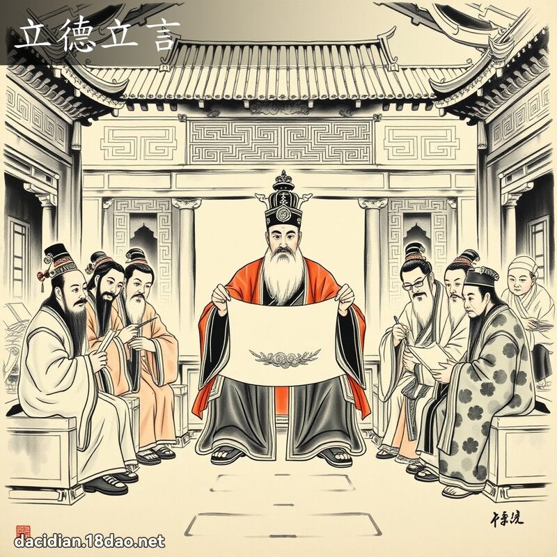 立德立言 配图