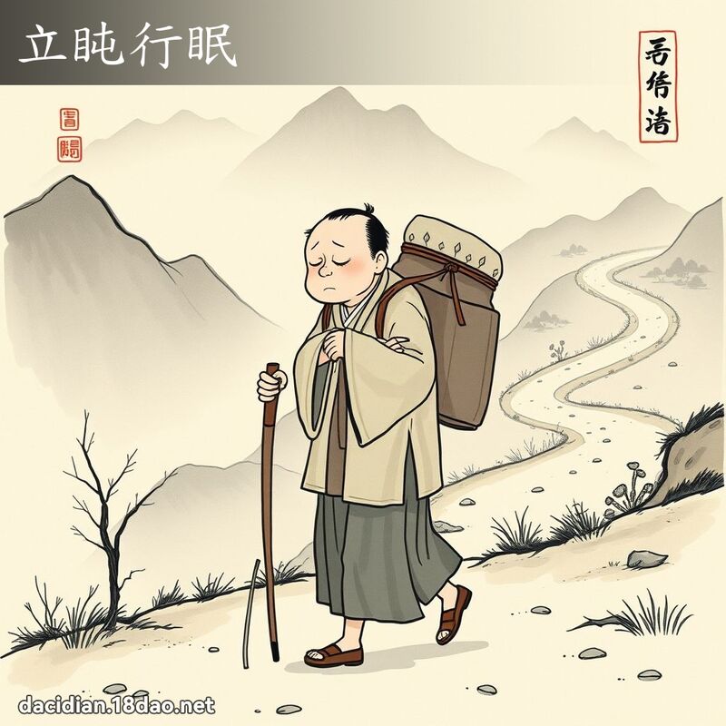 立盹行眠 配图