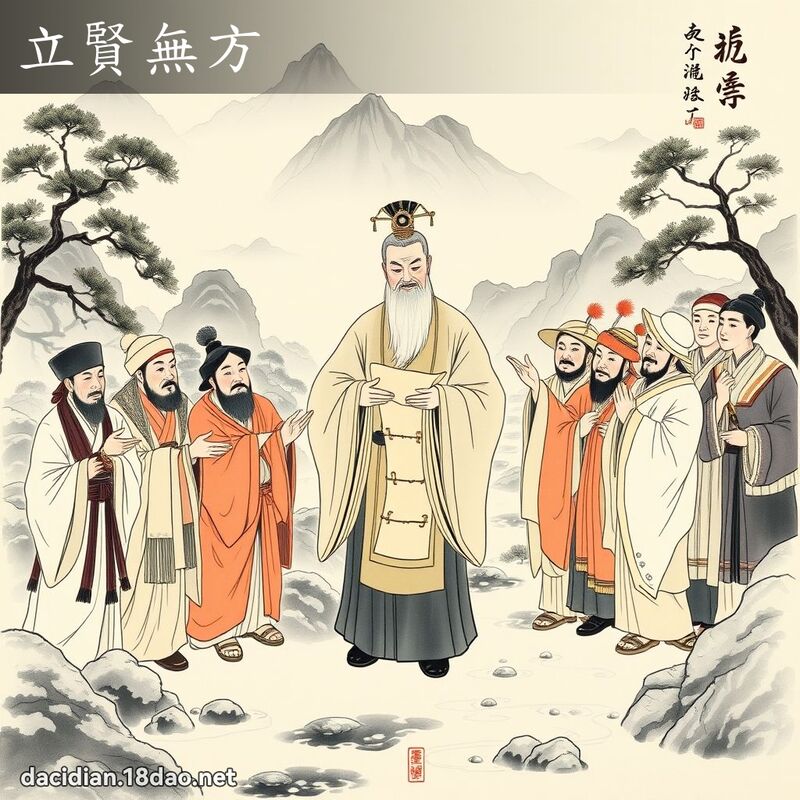 立賢無方 配图