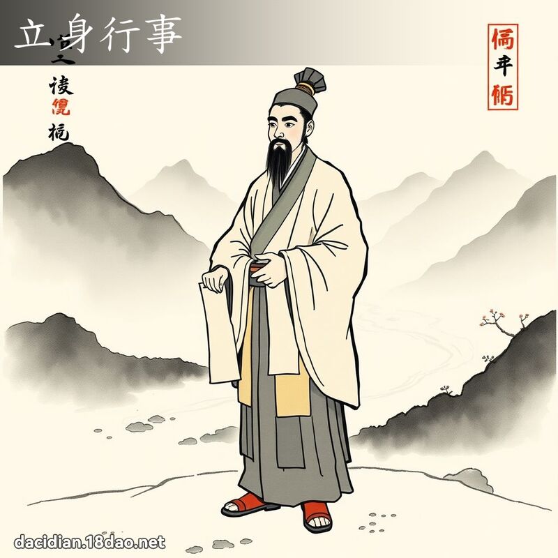 立身行事 配图