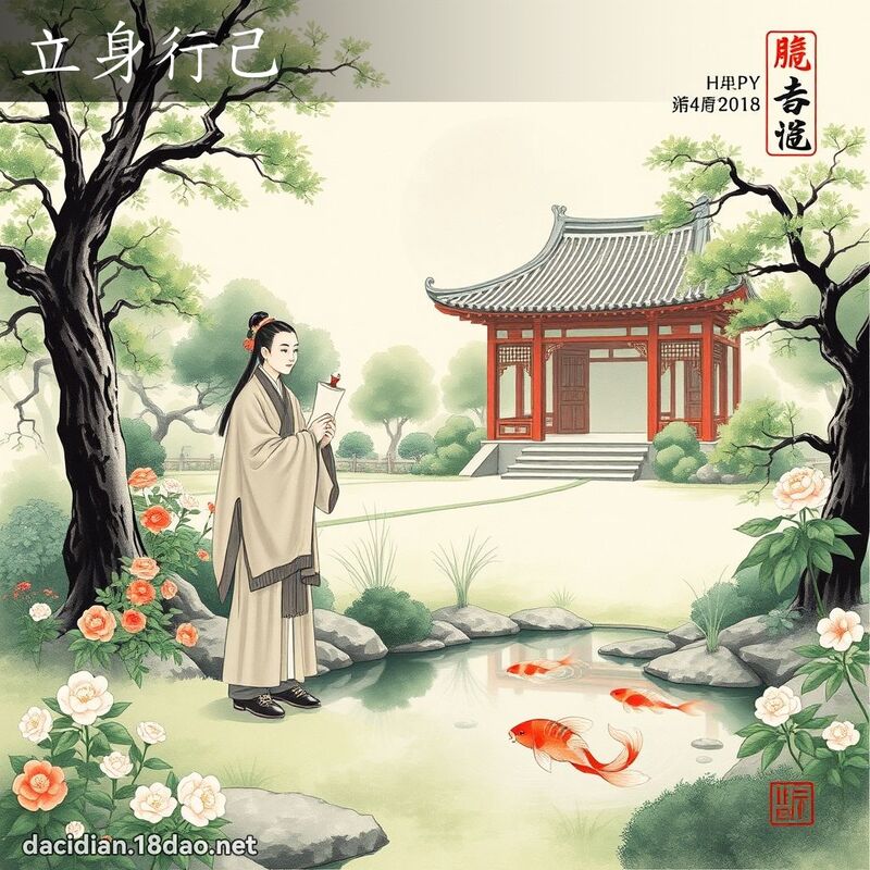 立身行己 配图