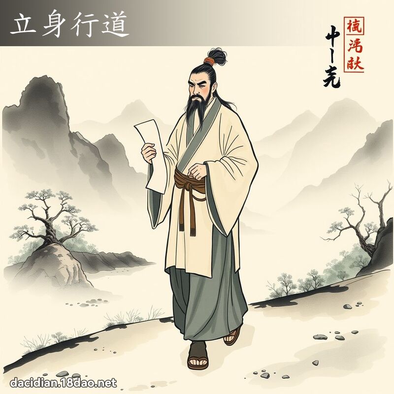 立身行道 配图
