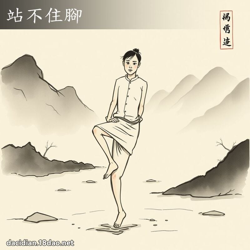 站不住腳 配图