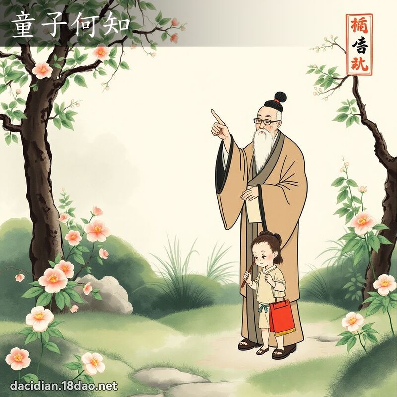童子何知 配图