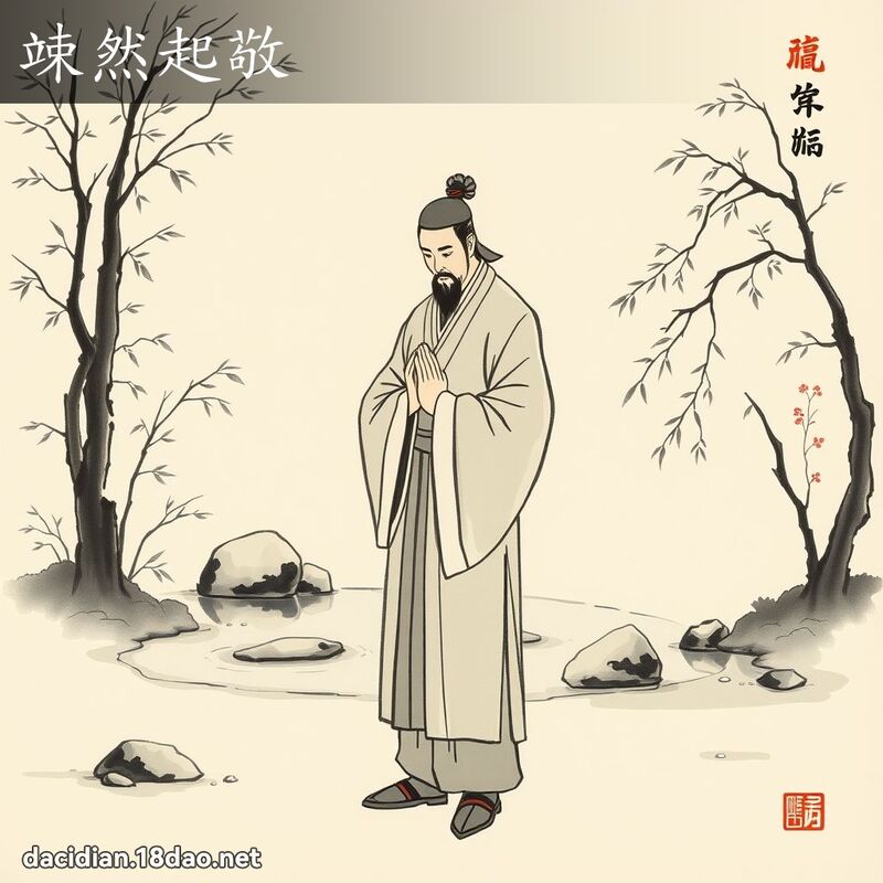 竦然起敬 配图