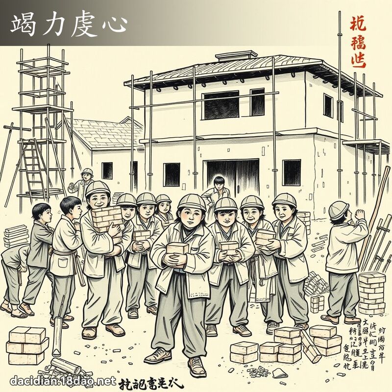 竭力虔心 配图
