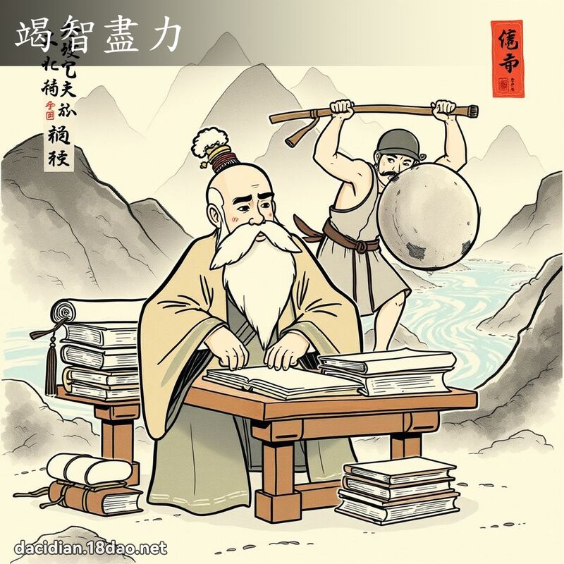 竭智盡力 配图