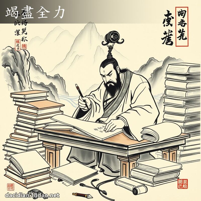 竭盡全力 配图