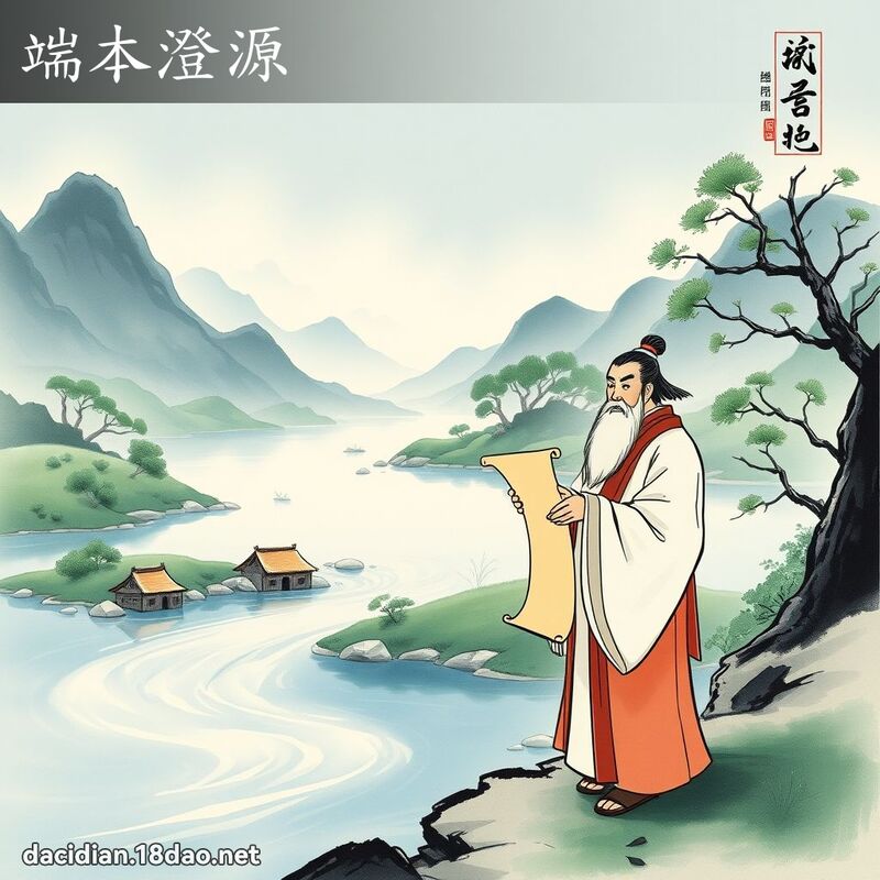 端本澄源 配图