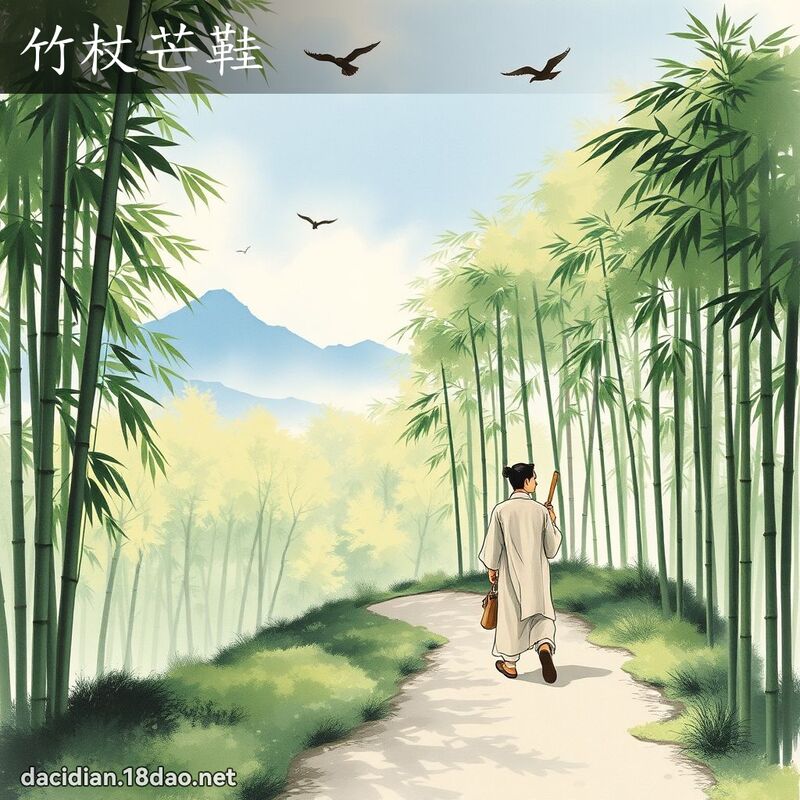 竹杖芒鞋 配图