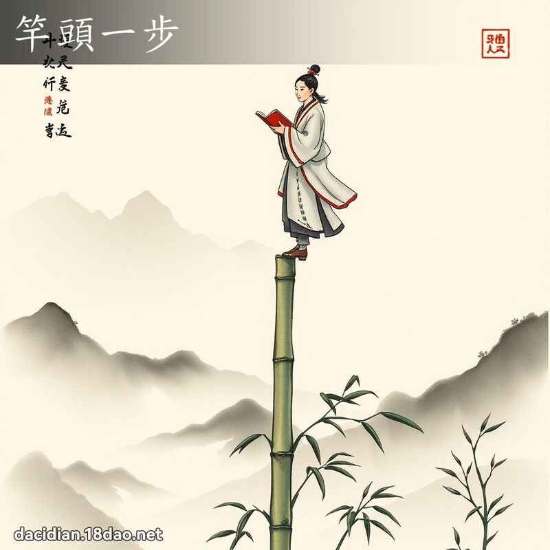 竿頭一步 配图