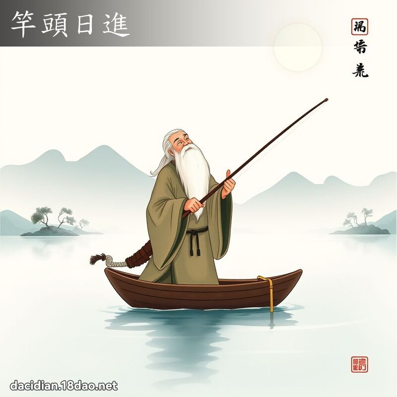 竿頭日進 配图