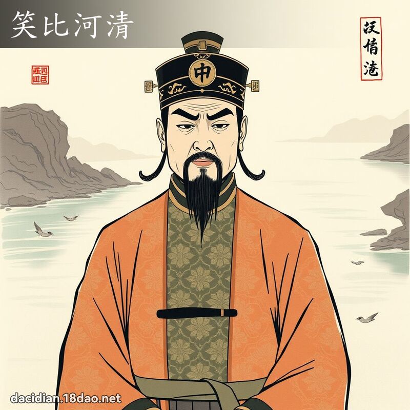 笑比河清 配图