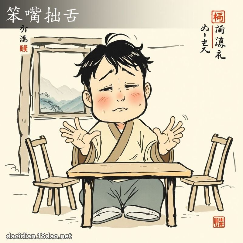 笨嘴拙舌 配图