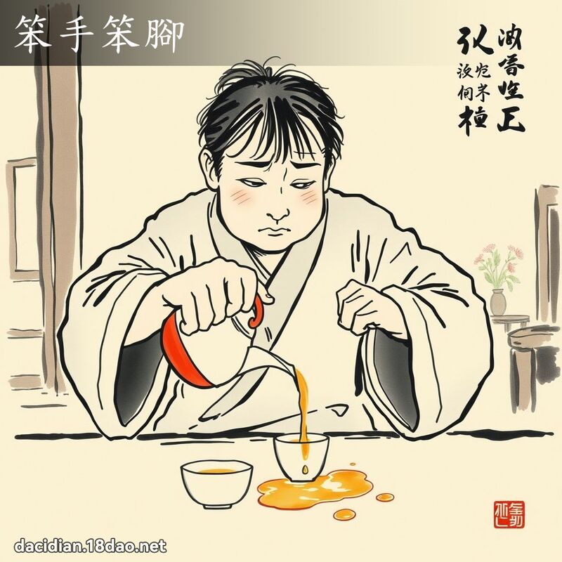笨手笨腳 配图