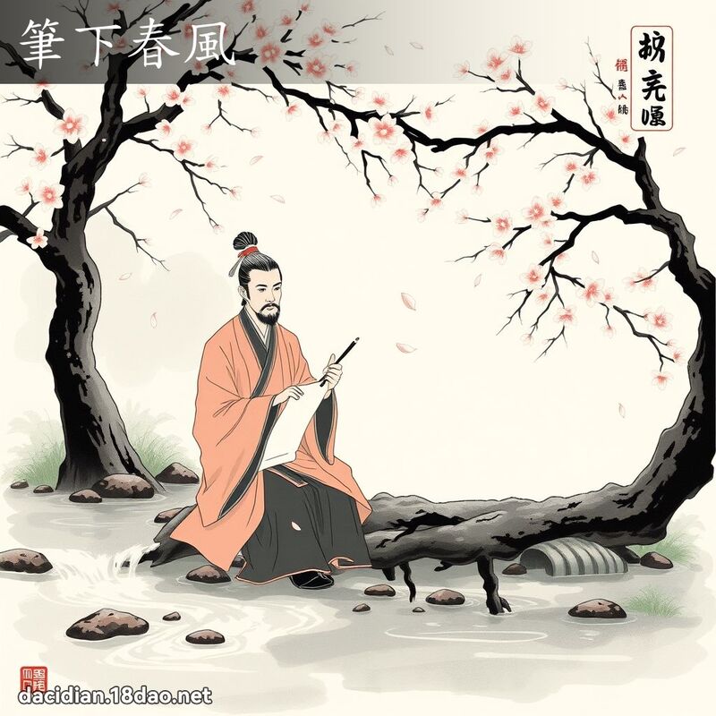筆下春風 配图
