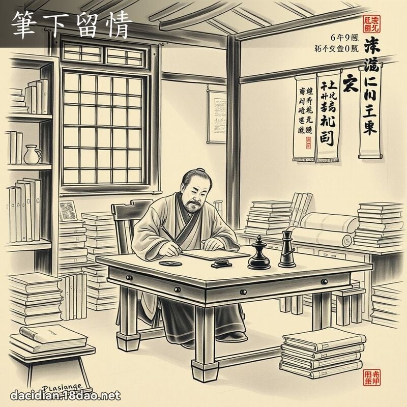 筆下留情 配图