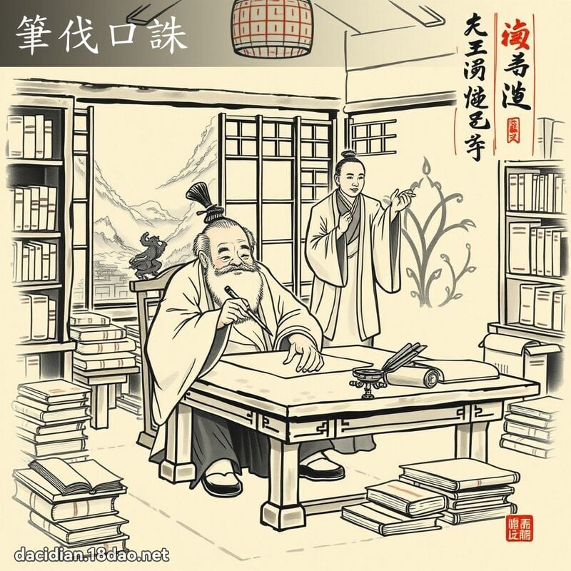 筆伐口誅 配图