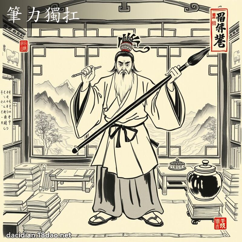 筆力獨扛 配图