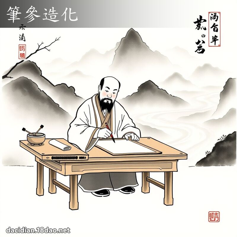 筆參造化 配图