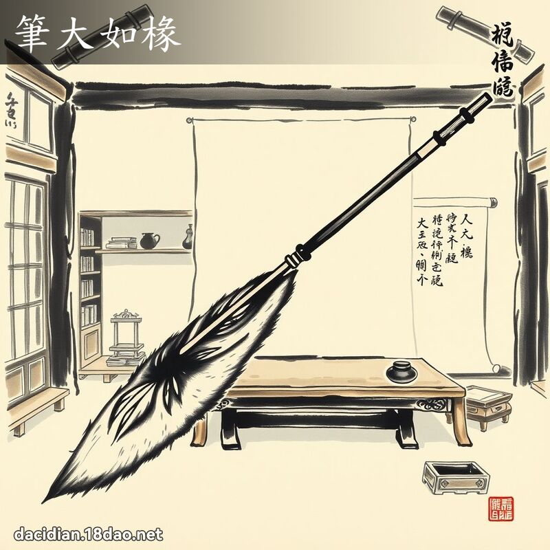 筆大如椽 配图